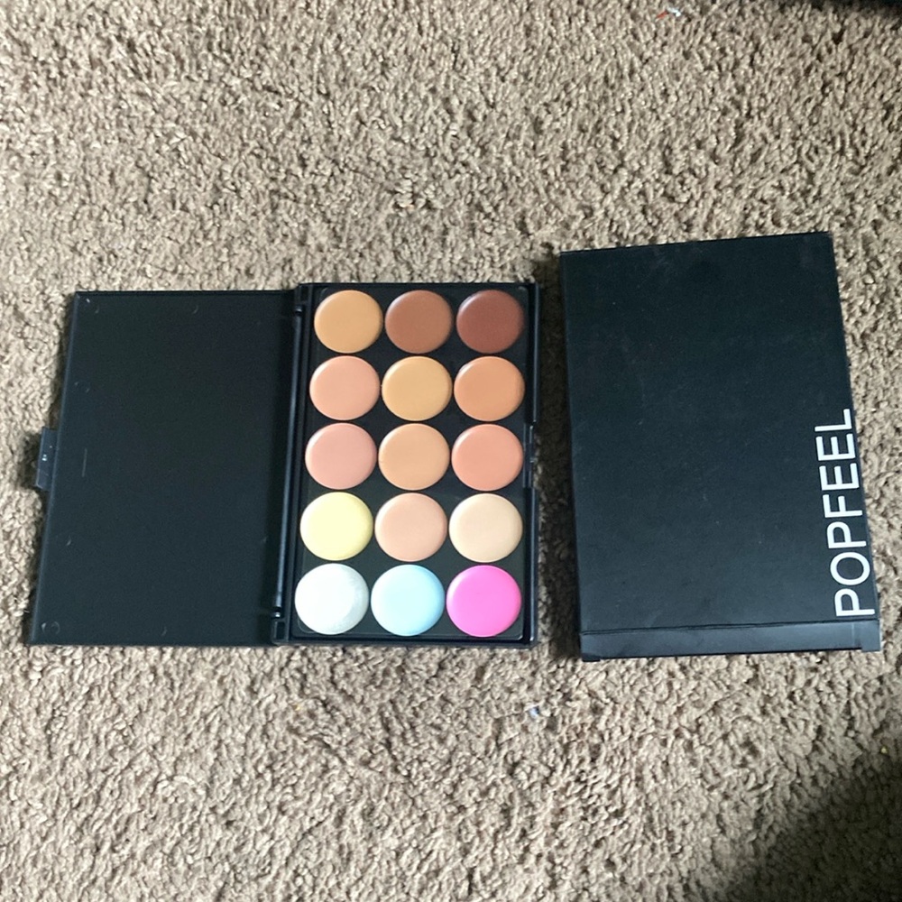 Popfeel brand 15 colors concealer palette
